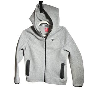 Nike Sportswear Tech Fleece Windrunner Full Zip Hoodie Grey FD3285 Womens XL.643